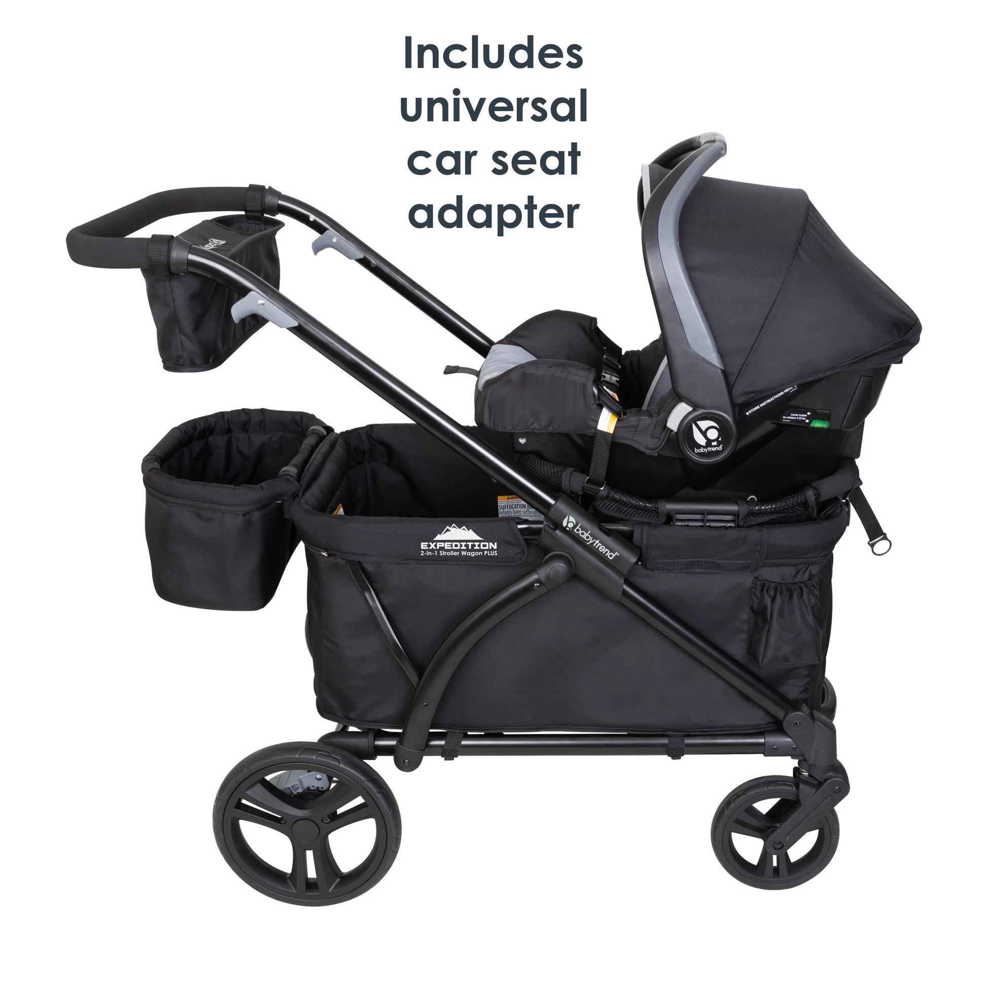 Expedition Ultra Black 2-in-1 Stroller Wagon Plus Edition