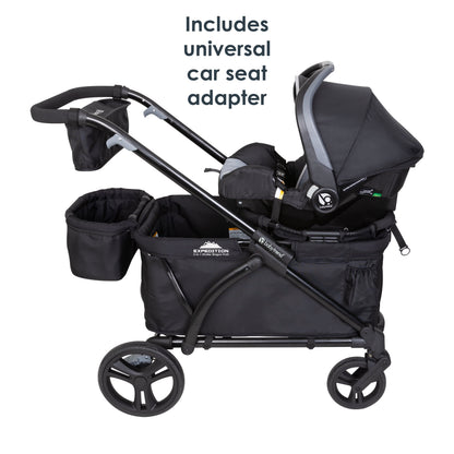 Expedition Ultra Black 2-in-1 Stroller Wagon Plus Edition