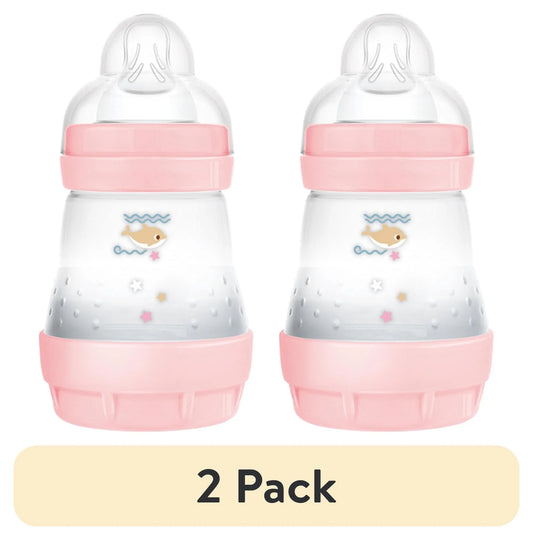 Matte Anti-Colic Baby Bottle Set, 5 oz, Pack of 2 for Girls