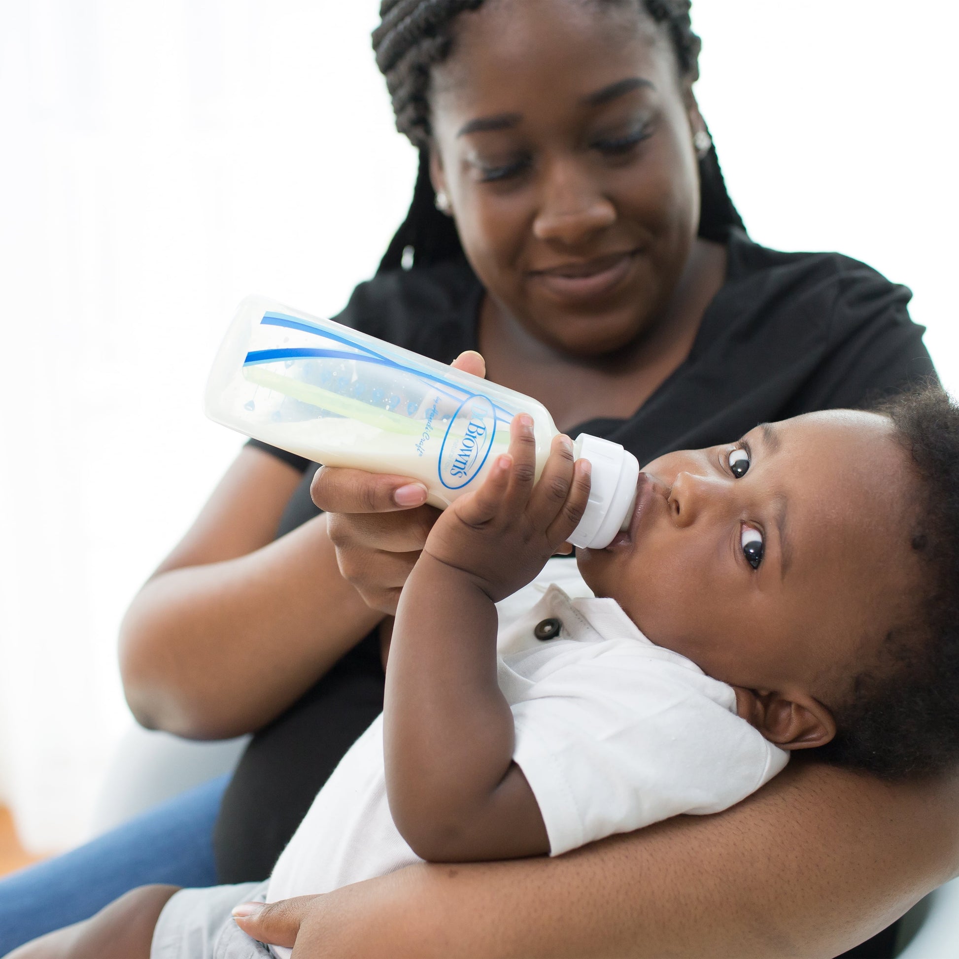 Natural Flow Anti-Colic Options+ Deluxe Bottle Gift Set - BPA-Free and Ideal for Newborns