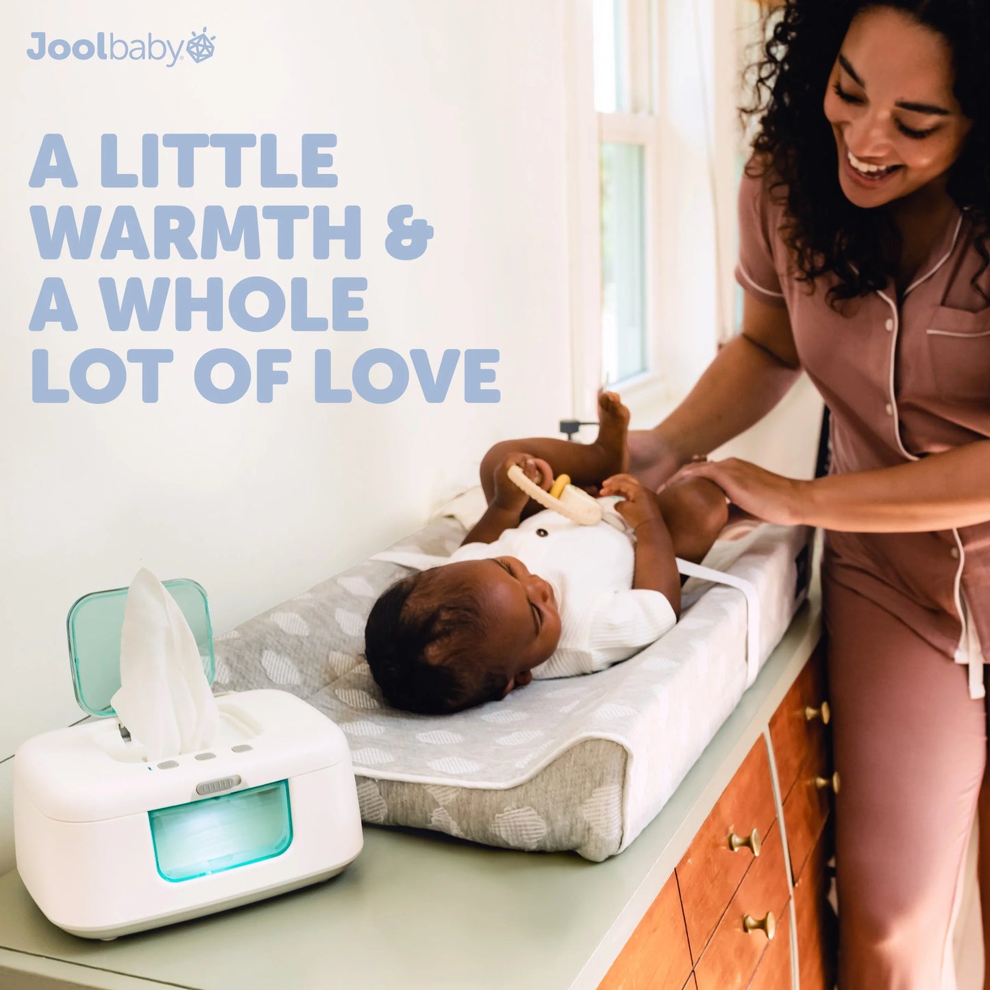 Baby Wipe Warmer and Dispenser with LED Lighting and Adjustable Power Control
