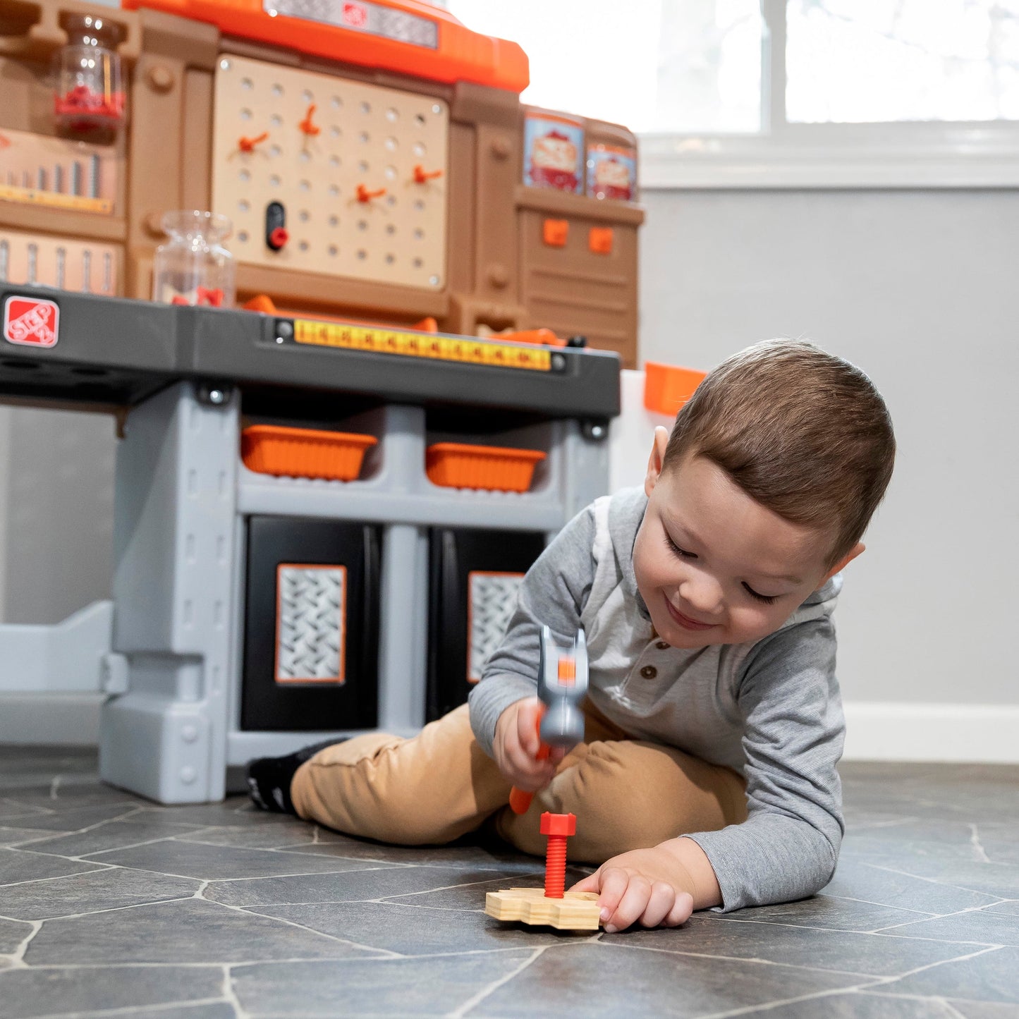 Toddler Workshop Utility Bench with 76-Piece Tool Set