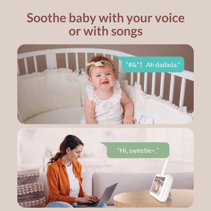 Peekababy 1080P HD 5-Inch Video Baby Monitor with Audio and Camera Functionality