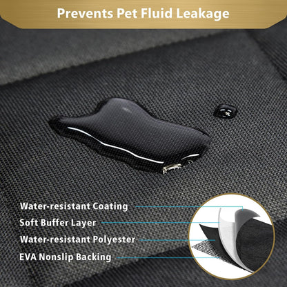 SUV Cargo Liner for Dogs, Heavy Duty Water Resistant Pet Cargo Cover Dog Seat Cover Mat for Mid-Size Suvs Sedans Vans with Bumper Flap Protector, Non-Slip, Standard Size Universal Fit, Black