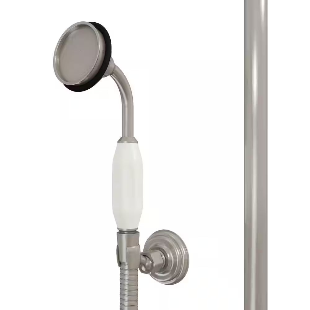 Abbey 10 In. X 28 In. 1/2 In. Shower Faucet Set with Handshower in Brushed Nickel