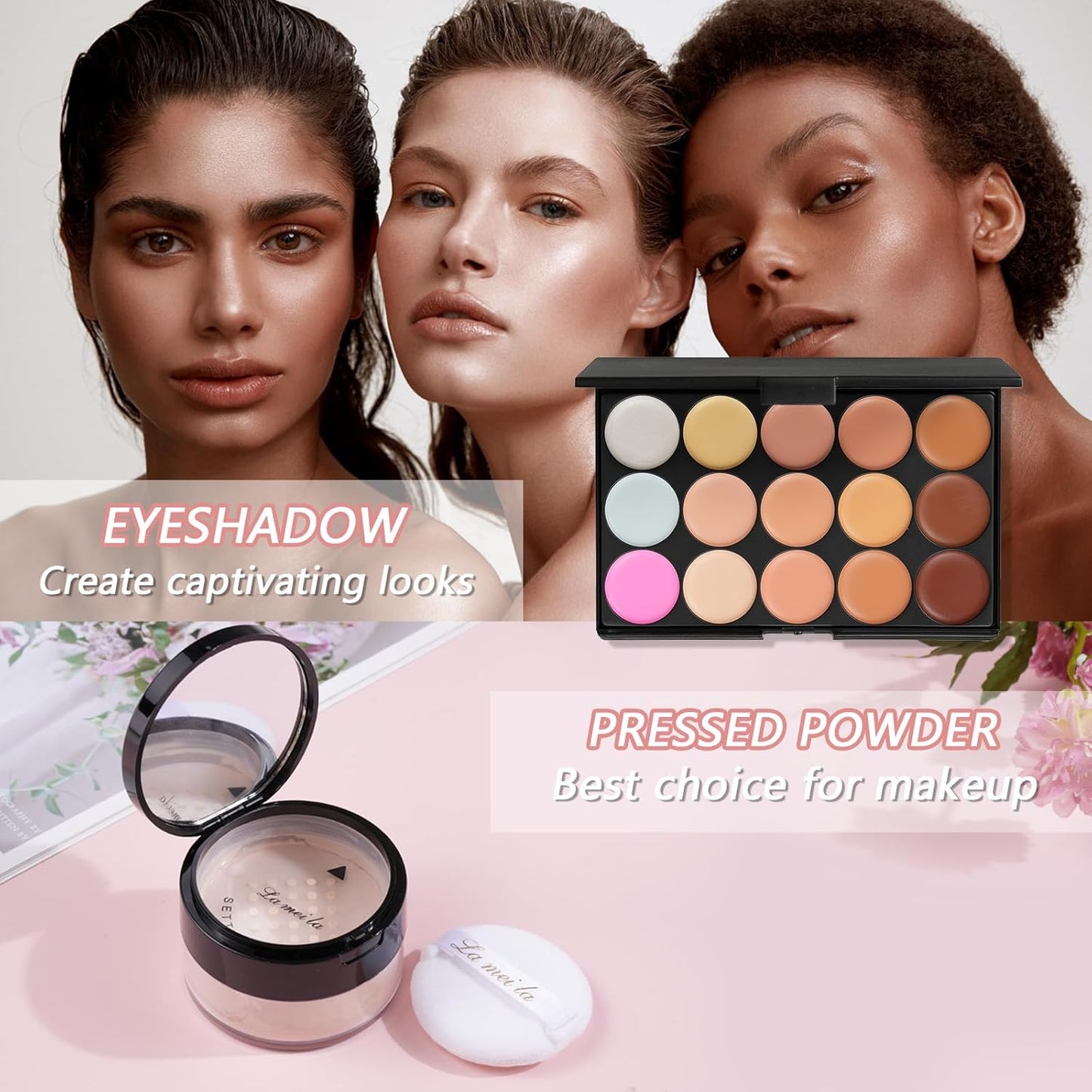 All in One Makeup Kit for Women Multi-Purpose Makeup Set - Eyeshadow Palette, Concealer Foundation Adult Professional and Beginner Portable Full Trunk Makeup Kits Women'S Full Kit