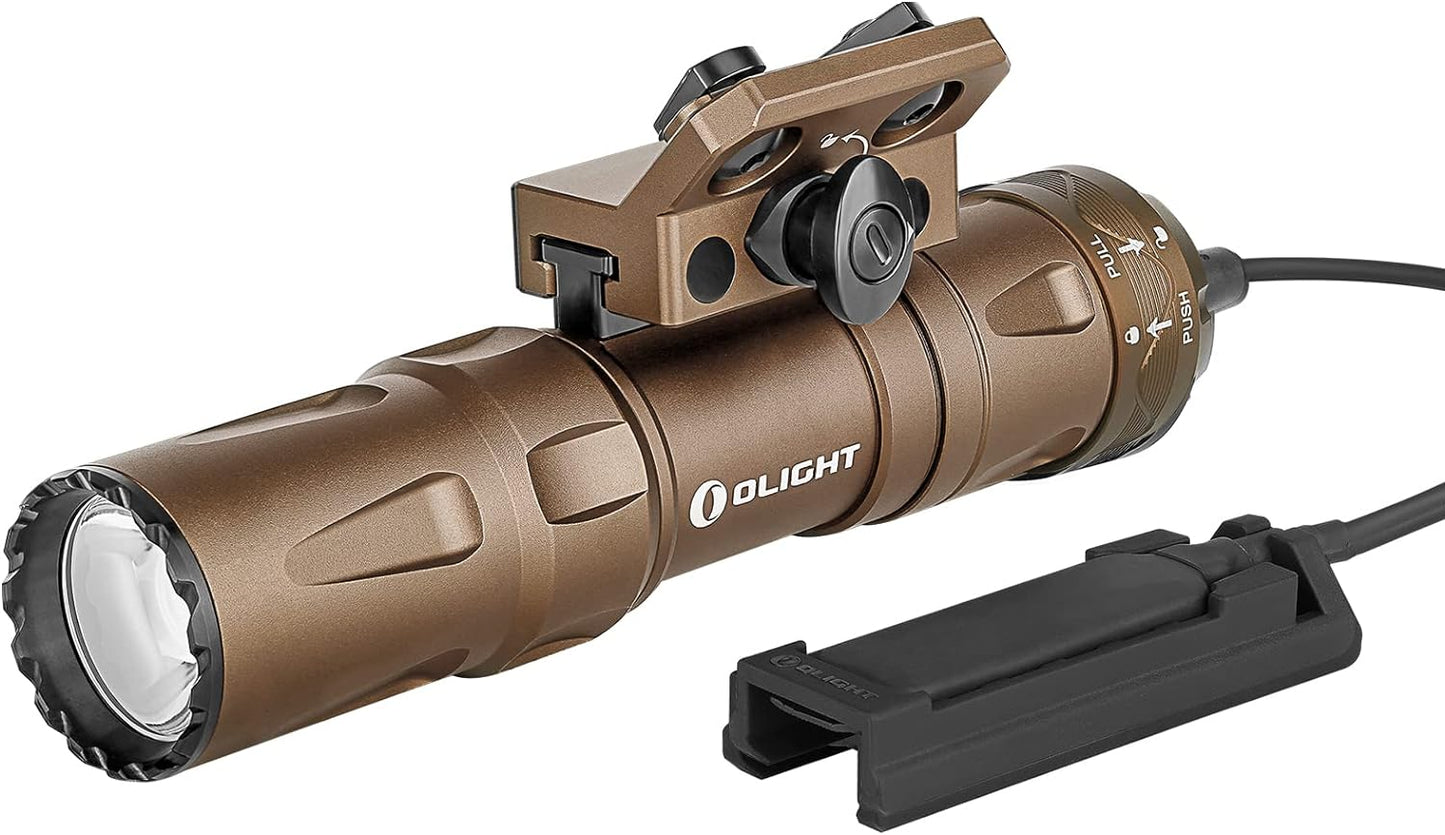 Odin Mini 1250 Lumens Ultra-Compact Rechargeable Mlok-Mount Weapon Light with Removable Slide Rail Mount and Remote Switch, 240 Meters Beam Distance, Mlok Included