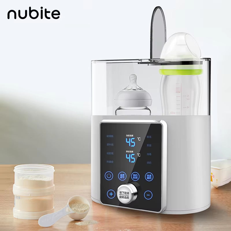 8-in-1 Professional Baby Bottle Warmer and Sterilizer with Timer for Breast Milk and Formula, Dual Bottle Capacity