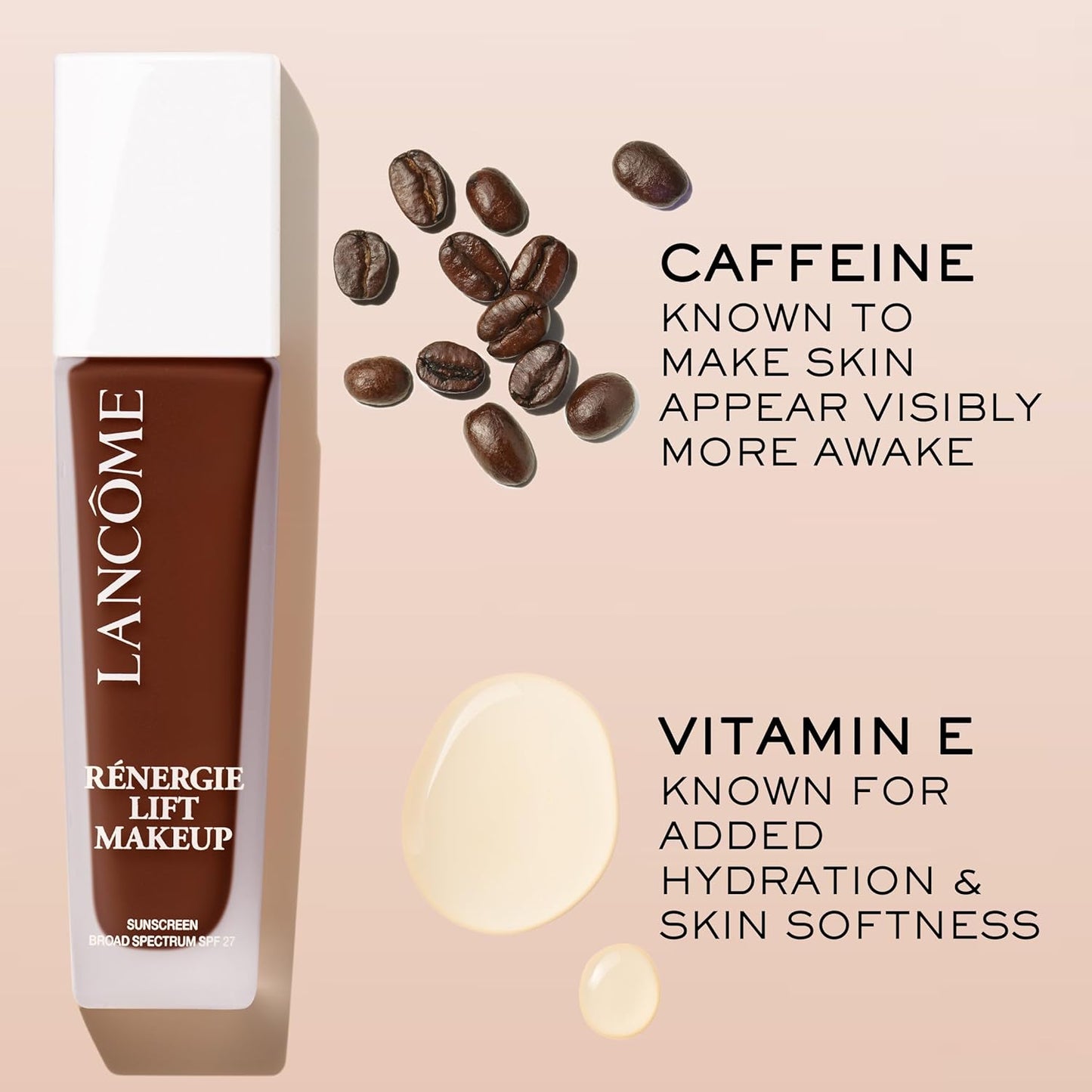 Renergie Lift Makeup Foundation - Lightweight & Hydrating Formula, Medium-Full Coverage, SPF 27, Anti-Aging, Lifting & Firming, up to 12H Wear