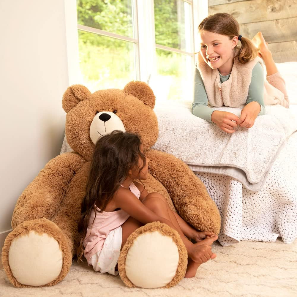 4FT Eco-Friendly Giant Teddy Bear | Handmade in the USA with 100% Recycled Filling | Each Plush Saves 200 Plastic Bottles from Landfills