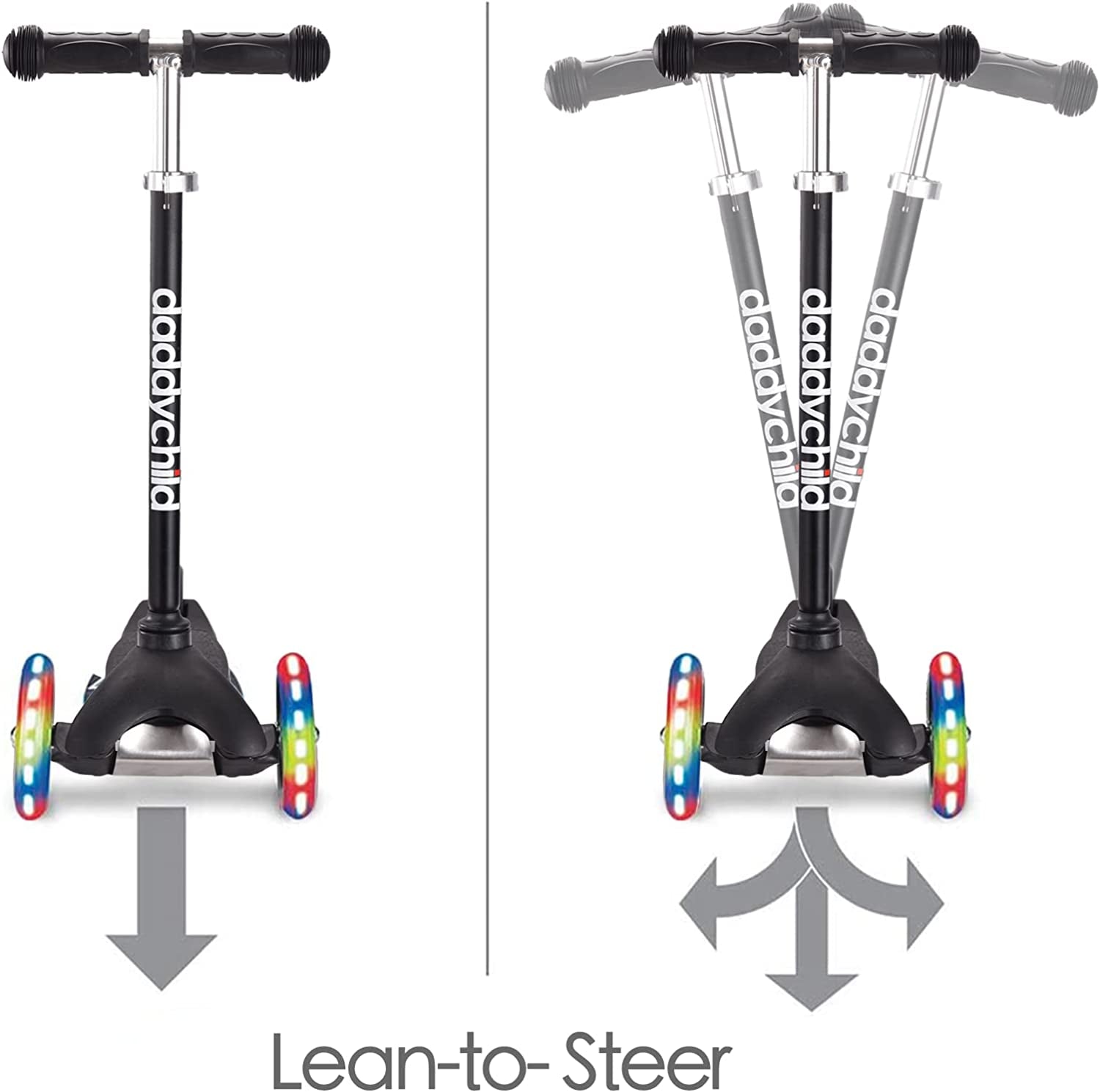 3-Wheel Kick Scooter for Children Aged 3-6, Featuring Light-Up Wheels for Boys and Girls