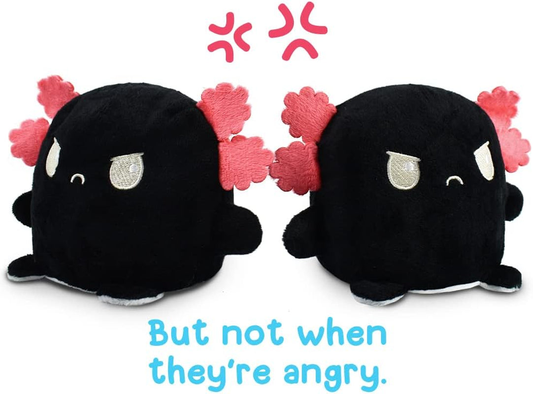Plushmates Magnetic Reversible Axolotl Plush Toy - Huggable Sensory Fidget Companion for Mood Expression - Perfect Gift for All Ages