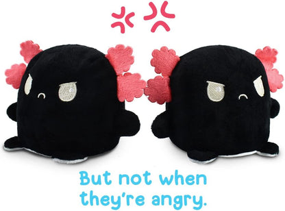 Plushmates Magnetic Reversible Axolotl Plush Toy - Huggable Sensory Fidget Companion for Mood Expression - Perfect Gift for All Ages