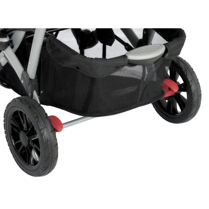 Track Tandem Stroller - Face-to-Face Design in Light Grey