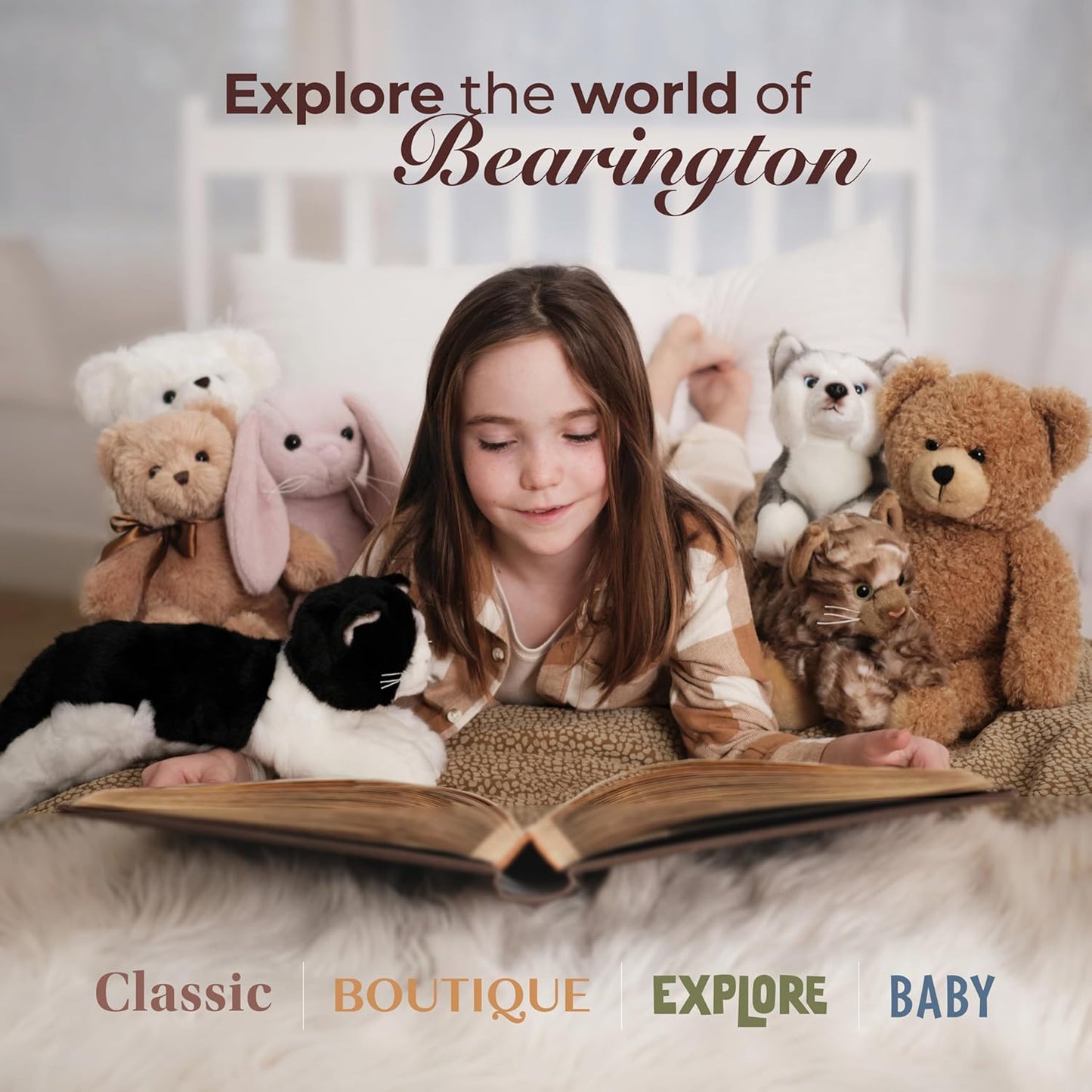Bearington Lil' Barnaby 11.5" Plush Teddy Bear - Soft and Cuddly Brown Stuffed Animal with Weighted Bottom - Ideal Gift for Children, Plush Collectors, and Baby Showers