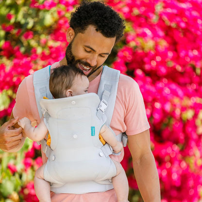 4-in-1 Adjustable Ergonomic Baby Carrier for Newborns to Toddlers - Light & Airy Convertible Design, Essential for Baby Registries