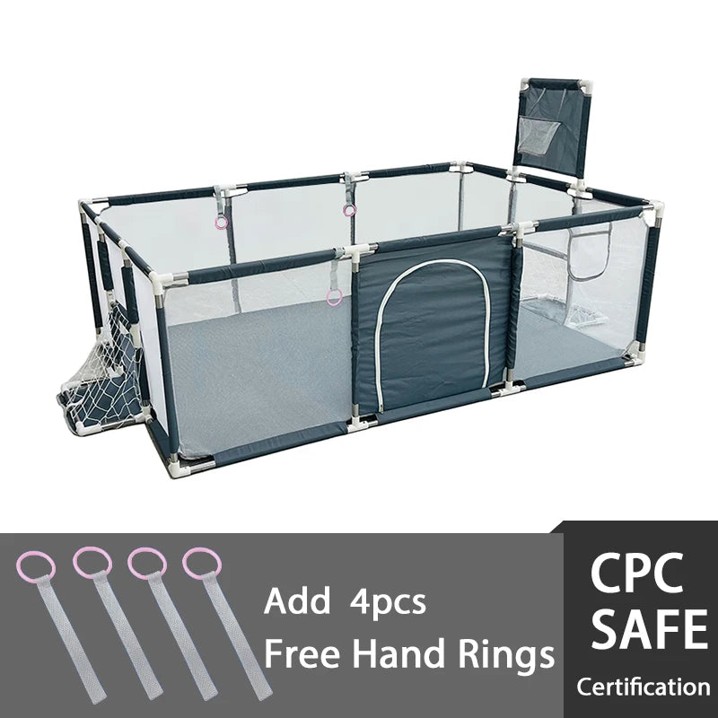 Indoor Baby Playpen Safety Barrier - Expansive Activity Gym and Groundbox Enclosure for Children