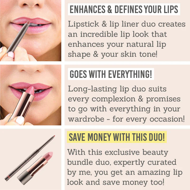 Everyday Lipstick and Lip Liner Duo