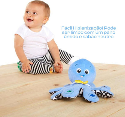 Octoplush Musical Huggable Plush Toy - Color Learning in Three Languages, Blue, 11 inches, Suitable for Ages 3 Months and Up