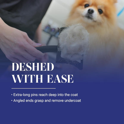 Baby K Dog Slicker Brush, Groom like a Professional, Fluff Detangle Style, Saves Time Energy, Black, Small