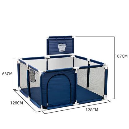 Indoor Baby Playpen Safety Barrier - Expansive Activity Gym and Groundbox Enclosure for Children