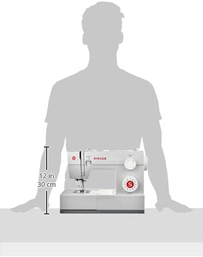 Heavy Duty 4423 High-Speed Sewing Machine with Accessory Kit | Powerful Motor with Enhanced Piercing Capability, 97 Stitch Options, Full Metal Frame, One-Step Buttonhole, and LED Lighting
