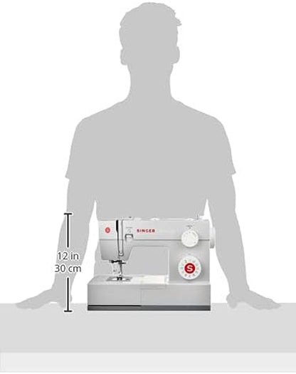 Heavy Duty 4423 High-Speed Sewing Machine with Accessory Kit | Powerful Motor with Enhanced Piercing Capability, 97 Stitch Options, Full Metal Frame, One-Step Buttonhole, and LED Lighting