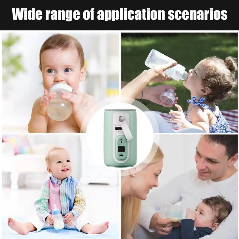Insulated Baby Bottle Warmer Bag - USB Rechargeable Milk and Water Heater for Outdoor Travel