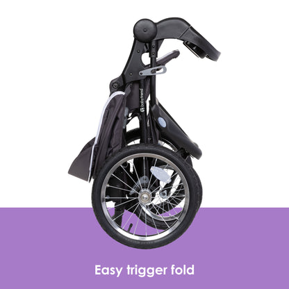 Xcel-R8 Plus Jogging Stroller with LED Lighting in Liberty Grey