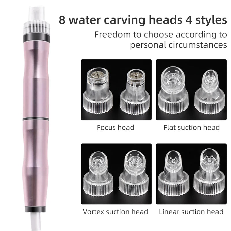Small Bubble Beauty Device Cleansing Machine Blackhead Removal Water Spray Hydro Jet Face Pores Vacuum Suction Acne Cleaner