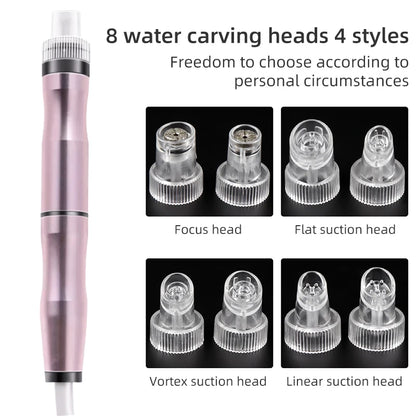 Small Bubble Beauty Device Cleansing Machine Blackhead Removal Water Spray Hydro Jet Face Pores Vacuum Suction Acne Cleaner