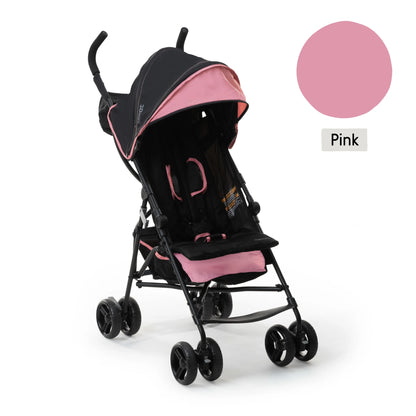 Summer 3D Mini Lightweight Umbrella Stroller - Compact Folding Design, Reclining Seat, Canopy, Supports Up to 45 Pounds, Ideal for Travel, Pink