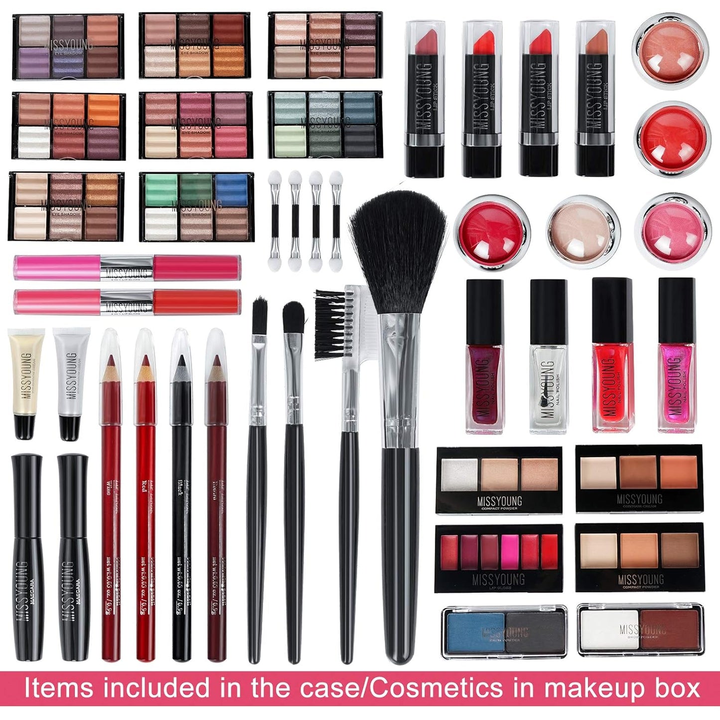 All in One Makeup Kit for Women Full Kit Multi-Purpose Combination Surprise Gift Set Beauty Full Make up Essential Starter Kit, Compact and Lightweight Design for Girls Women and Beginners