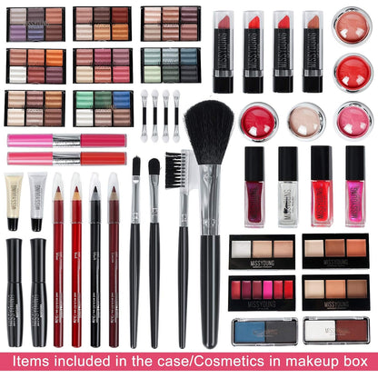 All in One Makeup Kit for Women Full Kit Multi-Purpose Combination Surprise Gift Set Beauty Full Make up Essential Starter Kit, Compact and Lightweight Design for Girls Women and Beginners