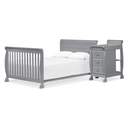 Kalani 4-in-1 Convertible Crib and Changing Table in Gray