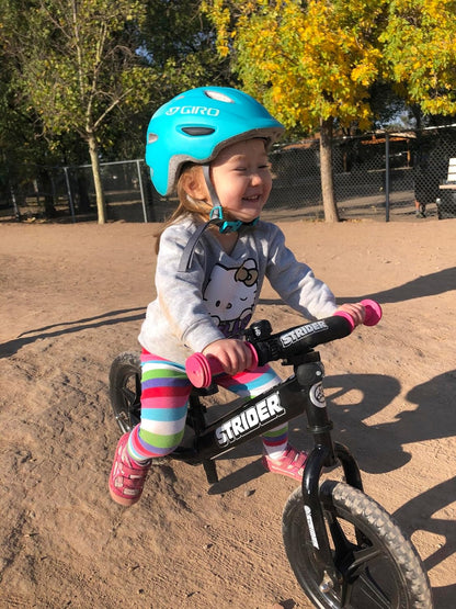 12-Inch No-Pedal Balance Bike for Children Aged 1 to 4 Years - Features Safety Pad, Padded Seat, Mini Grips, and Flat-Free Tires - Easy Tool-Free Assembly and Adjustments