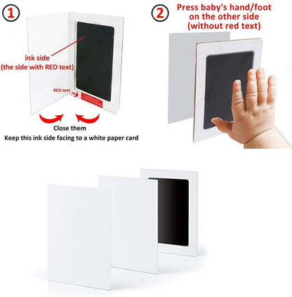 Deluxe Baby Memory Journal for the First 5 Years with 48 Monthly Milestone Stickers and Non-Toxic Clean-Touch Ink Pad