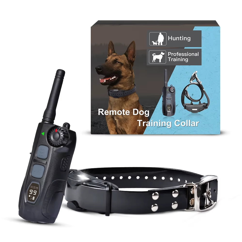 Dog Trainer'S Collar Hunting Dog Training System Waterproof Rechargeable Dog Electic Collars 2000M Control for Medium Large Dogs