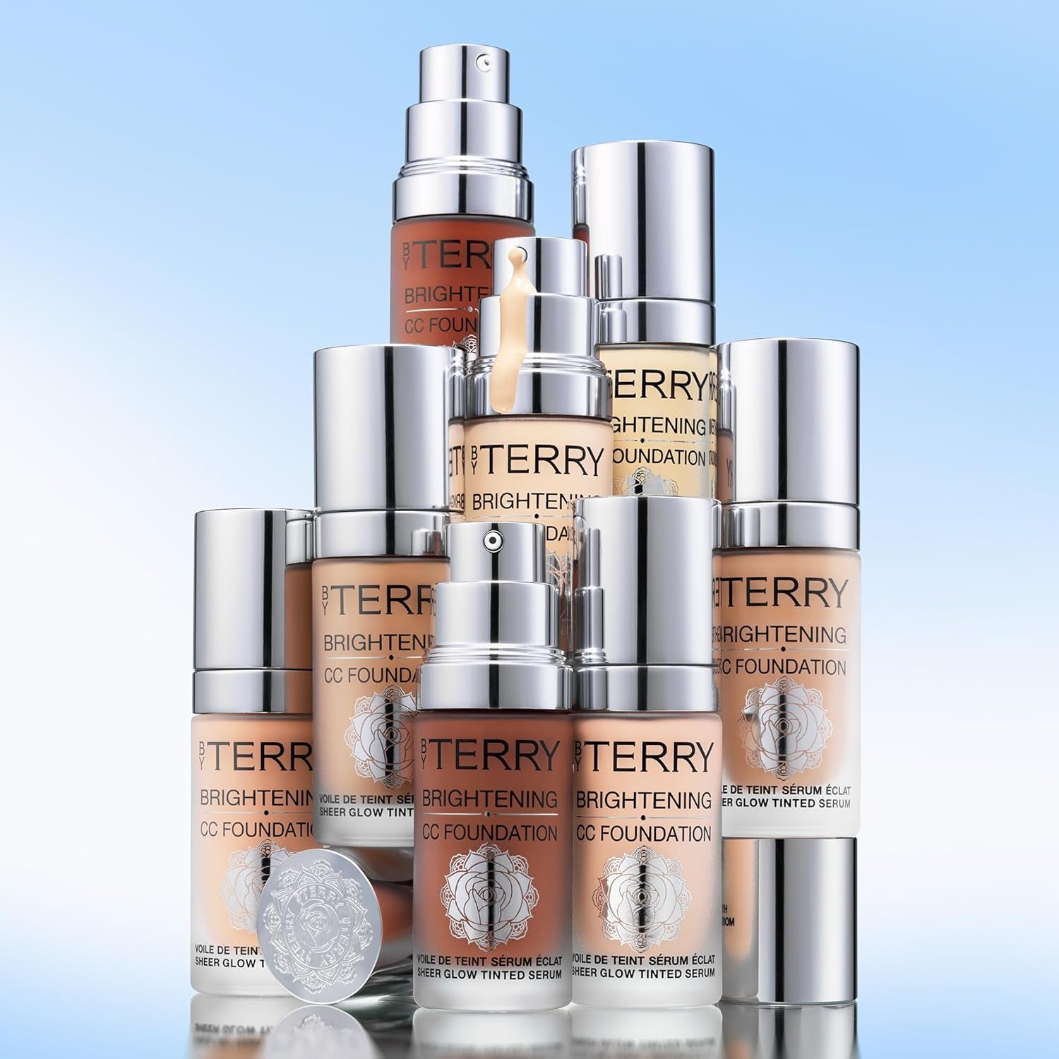 Brightening CC Foundation, Hydrating Serum Foundation, Ultra-Sheer Finish, Vegan & Cruelty-Free, 4W, Medium Warm