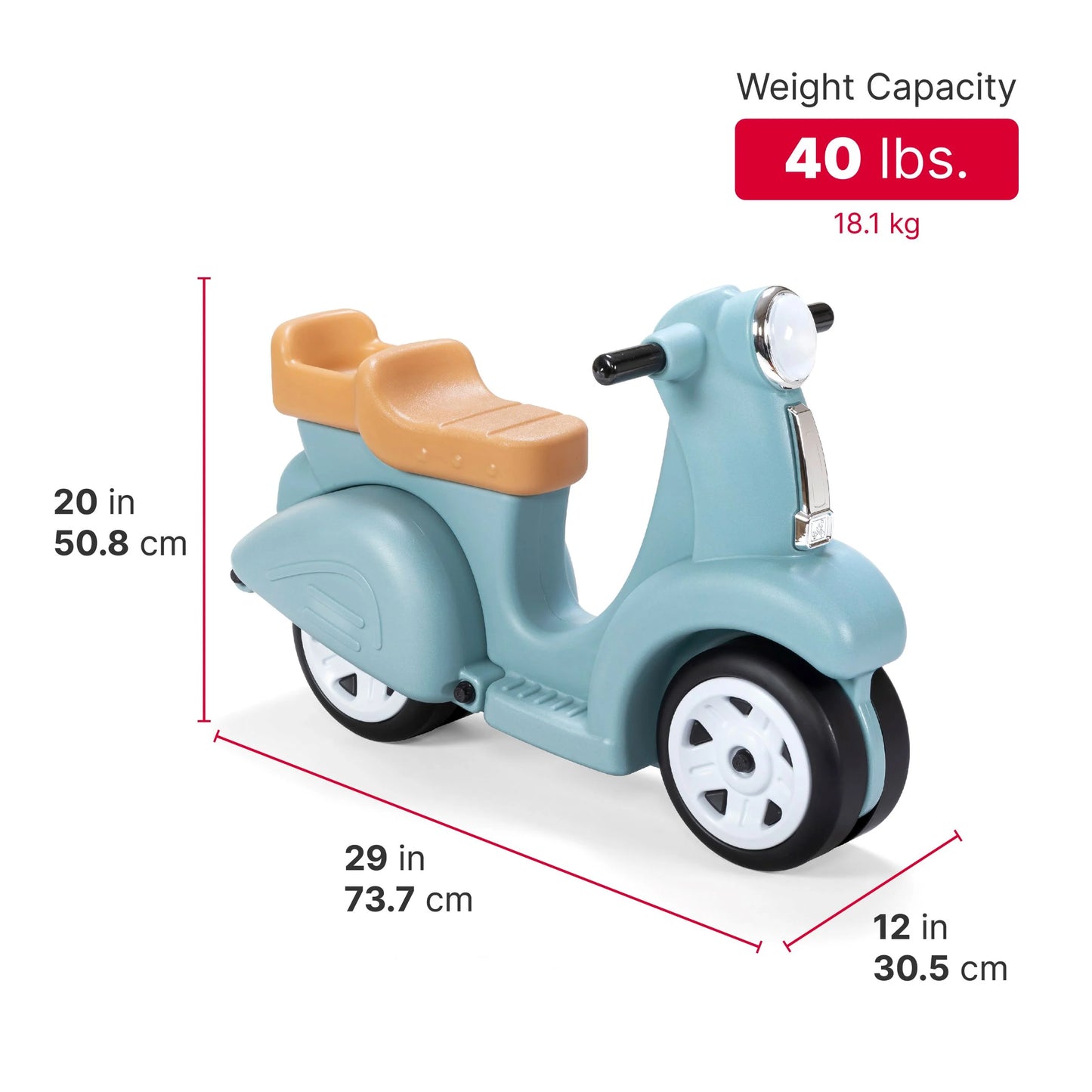 Aqua Scooter Ride-On Toy for Toddlers Aged 18 Months to 4 Years