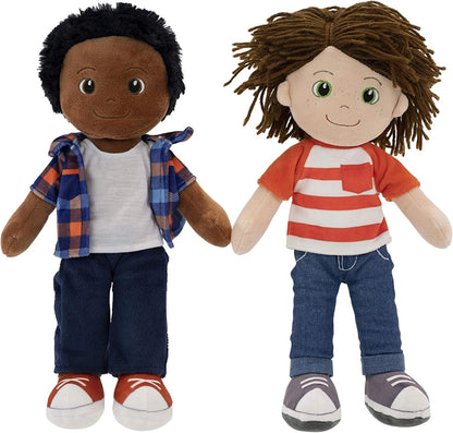 14-Inch Ollie Plush Baby Doll - Sensory Fabric Rag Doll for Infants and Toddlers, Machine Washable Stuffed Toy - Perfect Gift for Baby Showers, Birthdays, and Special Occasions