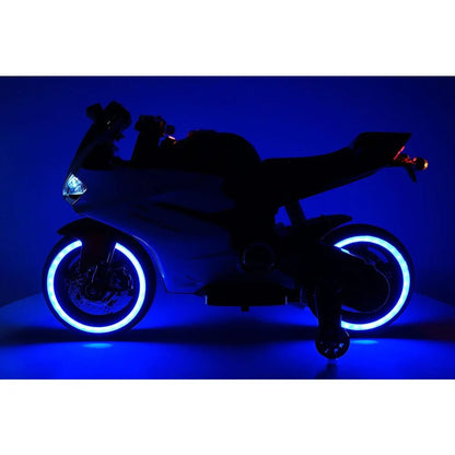 2023 Ducati Style Ride on Toy Motorcycle Car for Kids 12V Battery Powered Pink