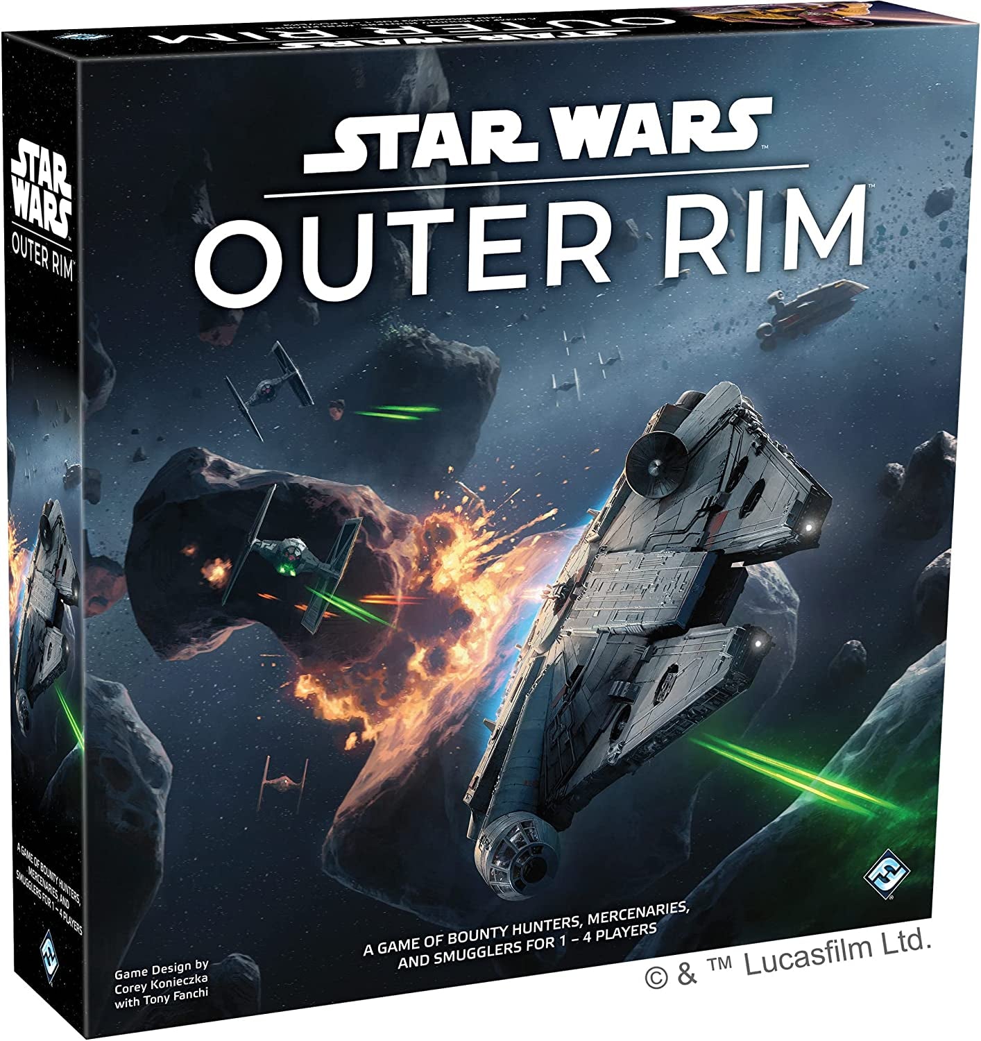 Star Wars: Outer Rim Strategy Board Game - Engaging Family Adventure for Ages 14+, 1-4 Players, 3-4 Hours of Playtime