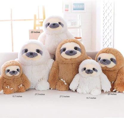 Ivory 15.7-Inch Plush Sloth Stuffed Animal - Ideal Birthday Gift for Children