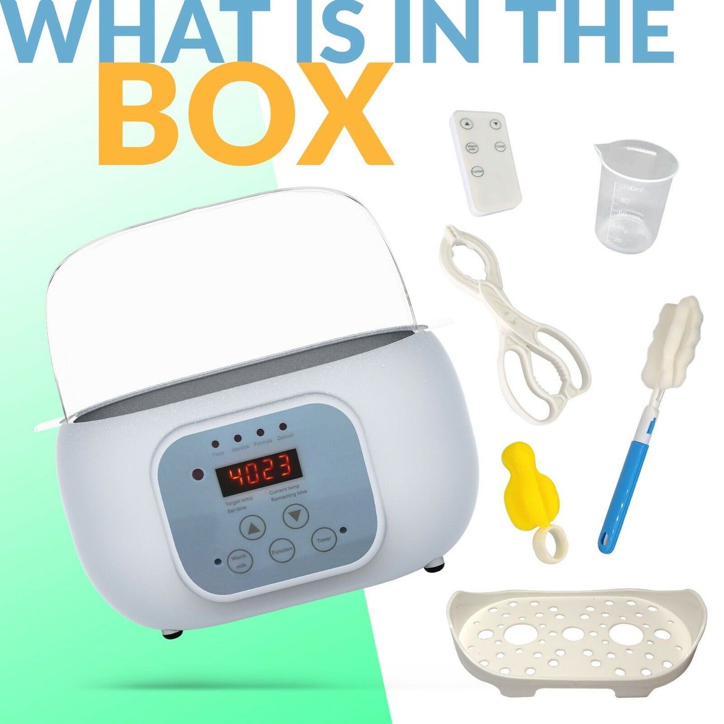 Remote-Controlled Baby Bottle Warmer and Formula Sterilizer – Perfect Gift for New Parents