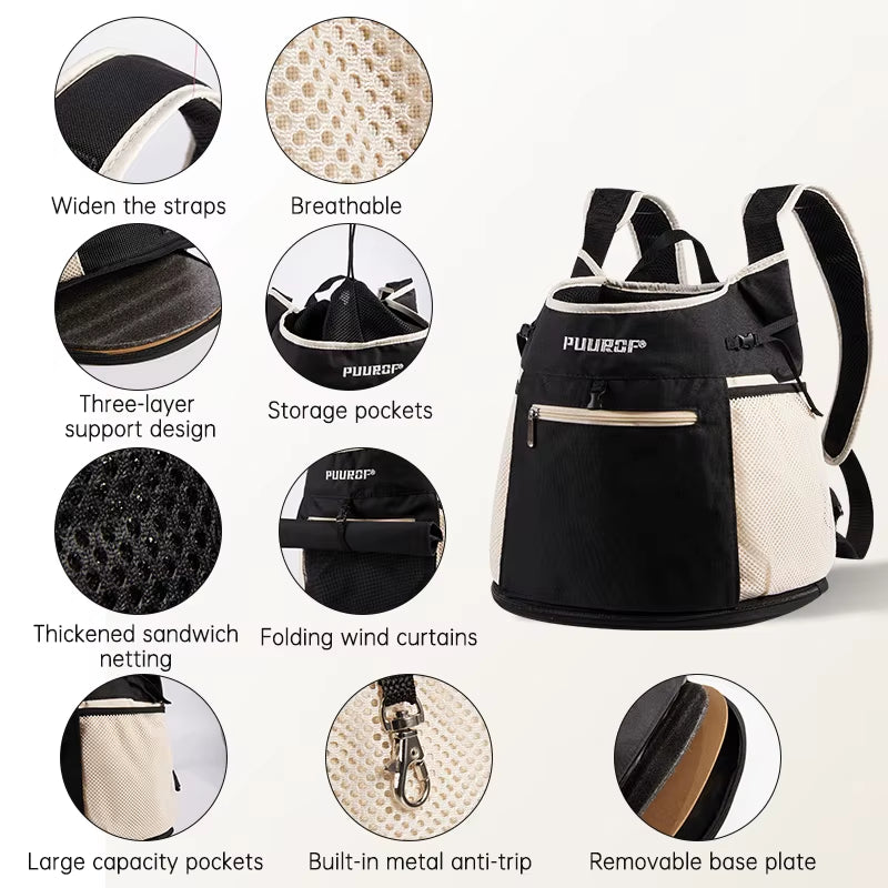 Backpack for Dog Backpack Dog Accessories Small Dog Cat Go Out Bag Break Free Walk Dog Dirty Pet Backpack Car Bag