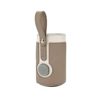 Portable USB Baby Bottle Warmer with Thermostat and Insulation Cover for Intelligent Milk Heating in Vehicle