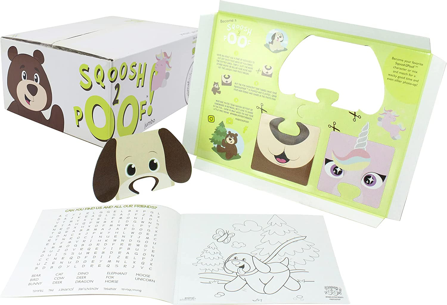 Sqoosh2Poof™ Jumbo Plush Bear - 54" Compressed for Convenient Storage