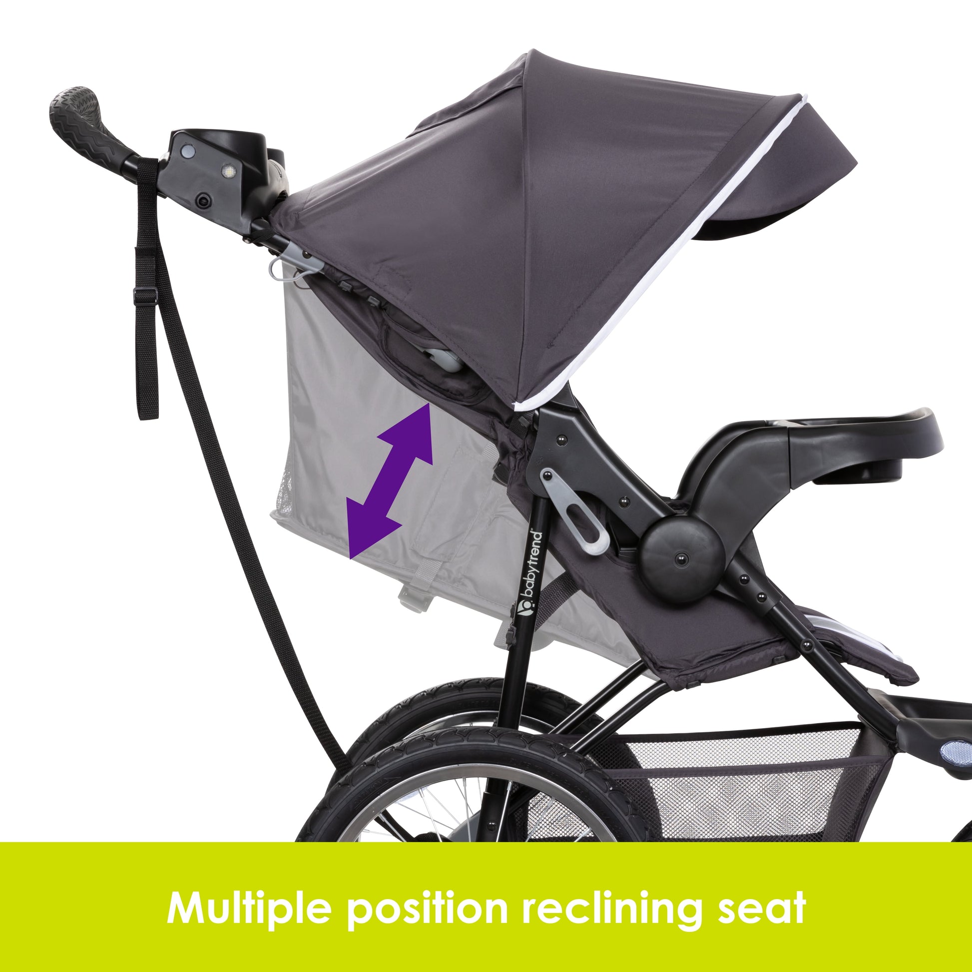 Xcel-R8 Plus Jogging Stroller with LED Lighting in Liberty Grey