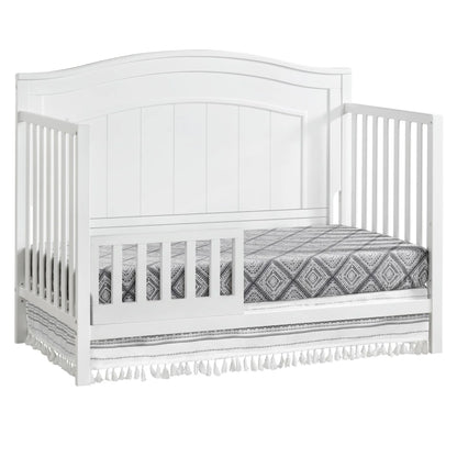 North Bay 4-in-1 Convertible Crib in Snow White - GREENGUARD Gold Certified Wood Construction